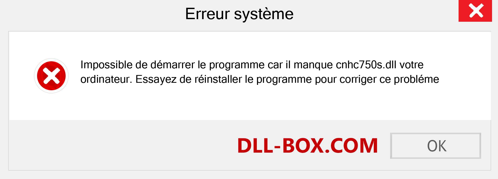 Le fichier cnhc750s.dll est manquant ?. Télécharger pour Windows 7, 8, 10 - Correction de l'erreur manquante cnhc750s dll sur Windows, photos, images